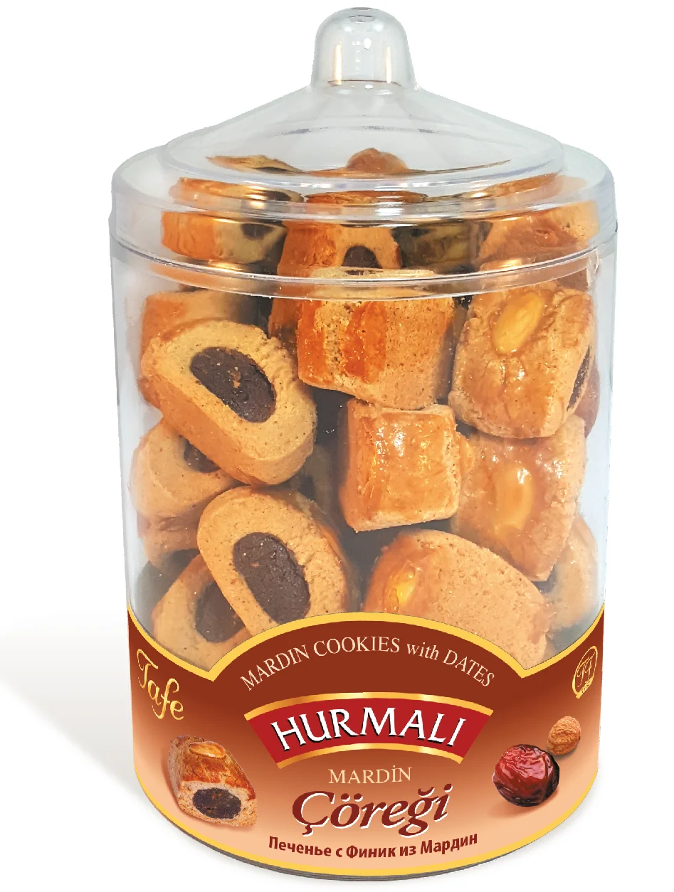 Tafe Mardin Mamoul Cookies With Dates And Almonds In Plastic Jar 600g ...