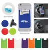 Silicone Magnetic Auto Air Vent Phone Wallet - silicone wallet includes magnetic plate to adhere to mount and features your logo