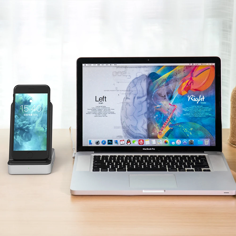 PD Type-c All in One Adaptor QC 3.0 USB Hub Wireless Charger Charging Station for iPhone, Samsung, P20