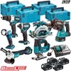 NEW Makita Cordless Tool Kit 18 Volt 15 Pc Piece Lithium Ion Combo