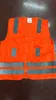 SAFETY VEST ORANGE FABRIC TYPE EXECUTIVE WITH POCKETS