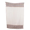 Embroidered designer cotton woven throw