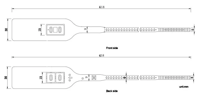 MA - PS 6026 Double lock me<em></em>tal Insert Locking Co<em></em>ntainers and Packing Plastic Security Seal me<em></em>tal Insert Locking