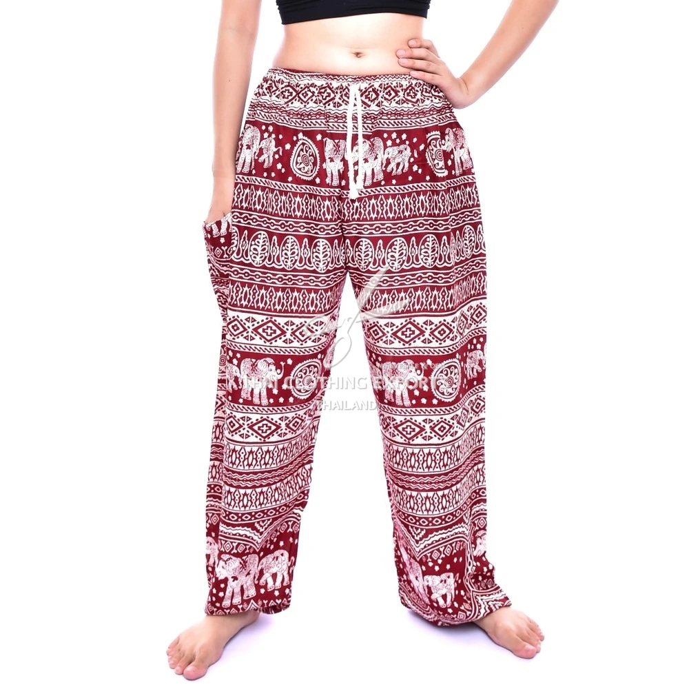 Elephant Harem Pants Drawstring Waist,Unisex Pants - Buy Elephant Pants ...