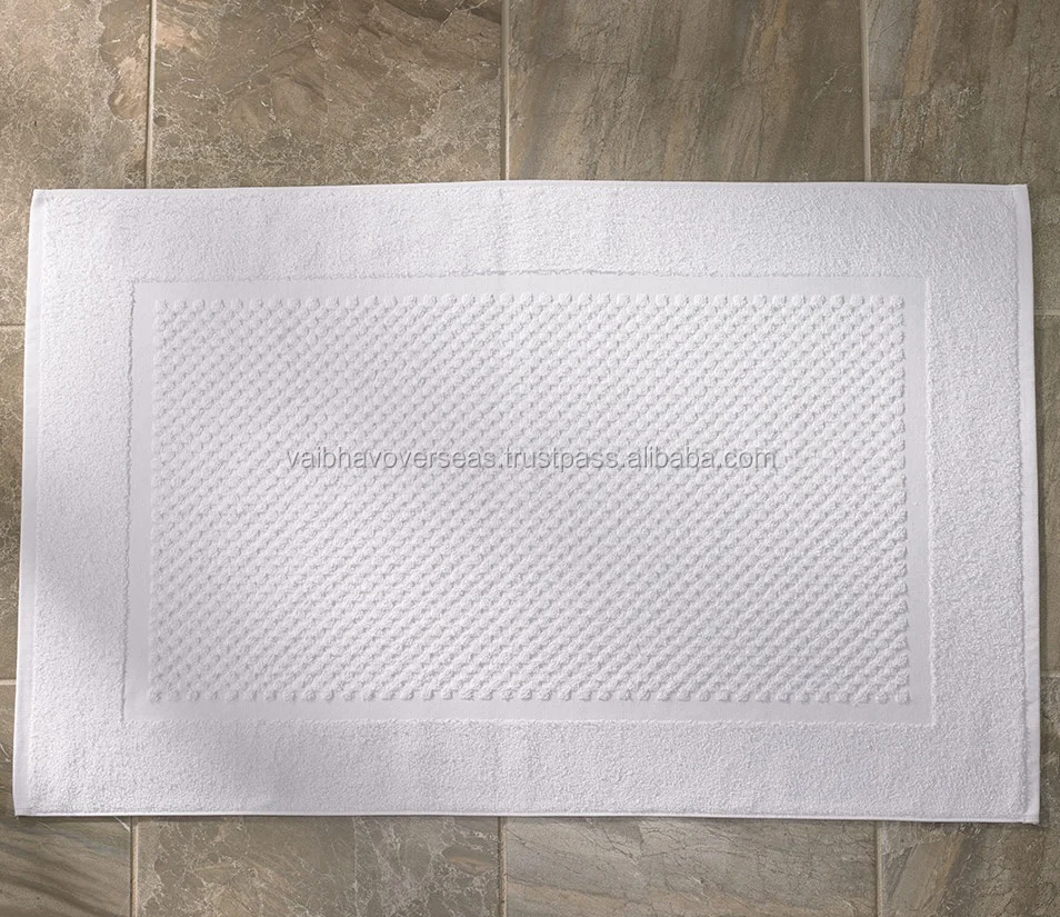 100 Cotton Terry Bath Mats With Greek Border Design Buy 100 Cotton