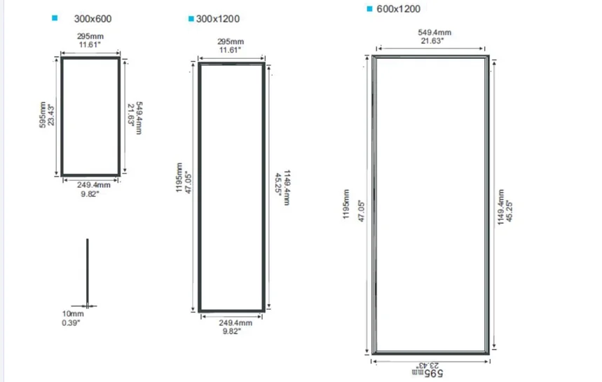 High Brightness LED Panel light Square Panel Lights Ceiling Recessed Lamps AC85-265V With Adapter
