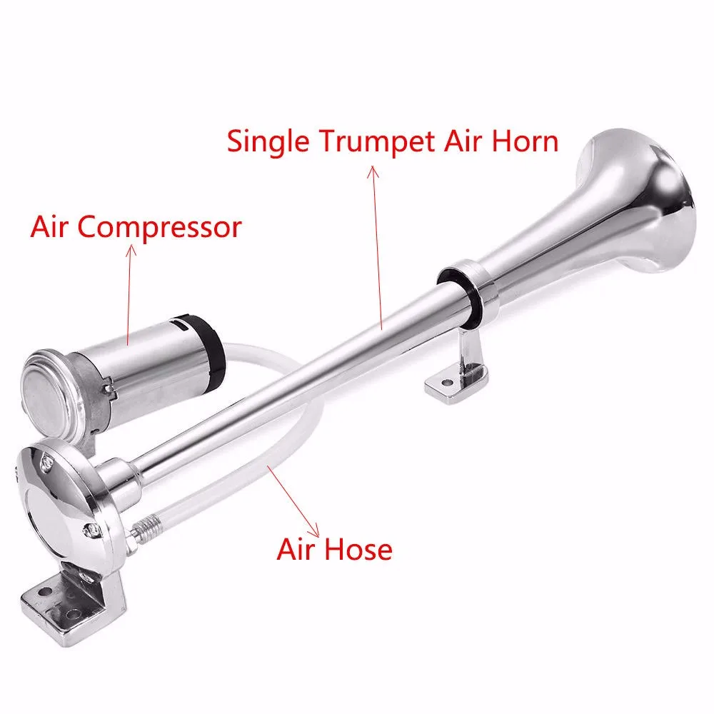 High Quality Single Pipe Electric Train Horn For Car Truck 12v 24v Air