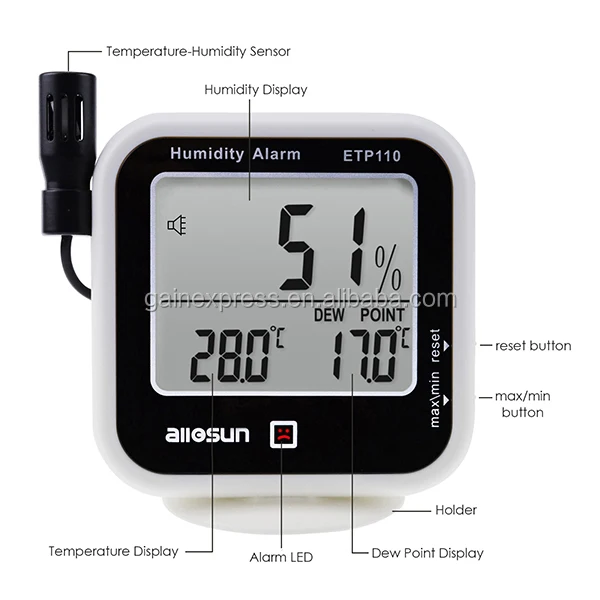 Fisherbrand Termometro Traceable Con Punto Di Rugiada/bulbo Umido/umidità, Gamma: Da -40 A 70 C Da -40° A 70°C | Buy Online | Fisher Scientific - Foto 10