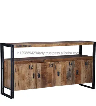 Furniture Solid Wood Metal Tv Cabinet Iron And Wooden Furniture Solid Wood Metal