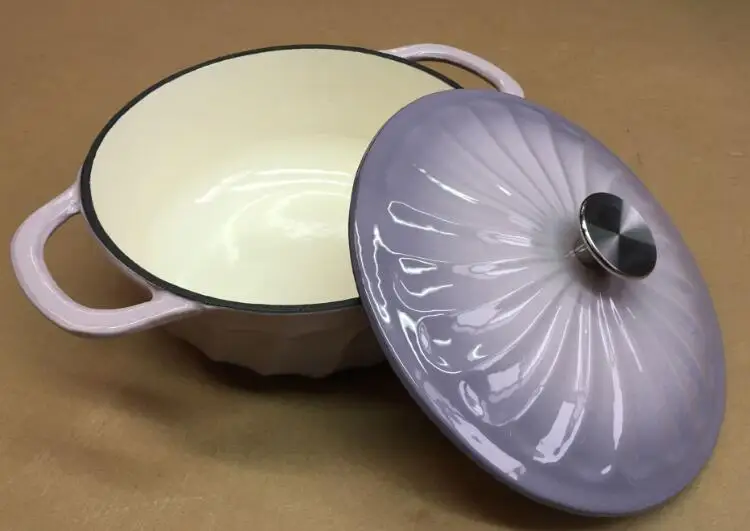 Cast Iron Orange Enamel Big Casserole With Lid Buy Enamel Casserole