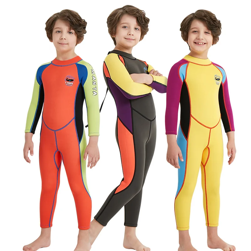 

Swimsuit Models Newest boys stylish Anti-UV elastic neoprene kids wetsuits