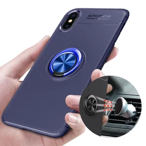 iPhone Function Ring Stand Magnetic Car Phone Case