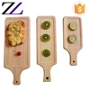 Guangzhou outdoor catering equipment handle sushi wood pizza food serving boards craft wooden plates for restaurants
