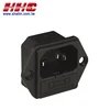 Panel mount without fuse 4.8mm terminal with approval 250VAC 10A IEC AC power socket