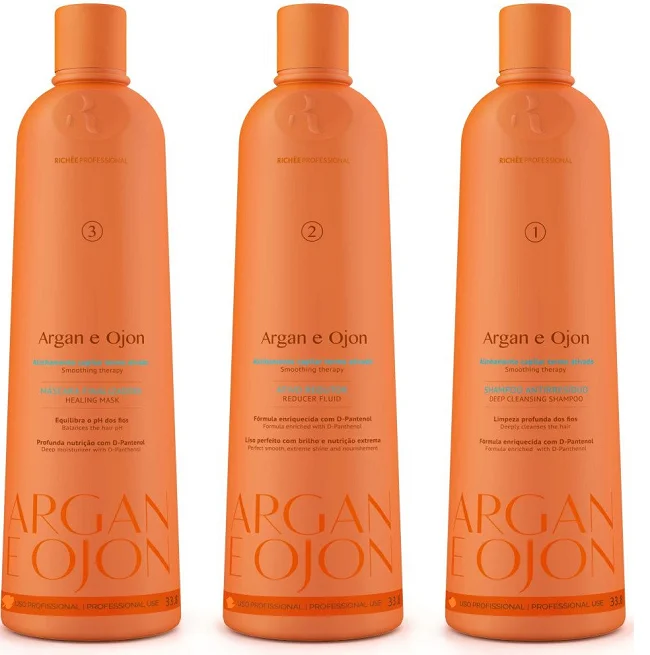 Richee Argan And Ojon Brazilian Keratin Treatment Kit 3 Steps