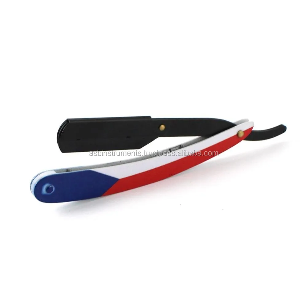 Barber Pole Paper Coated Straight Razor With Changeable Blade Buy