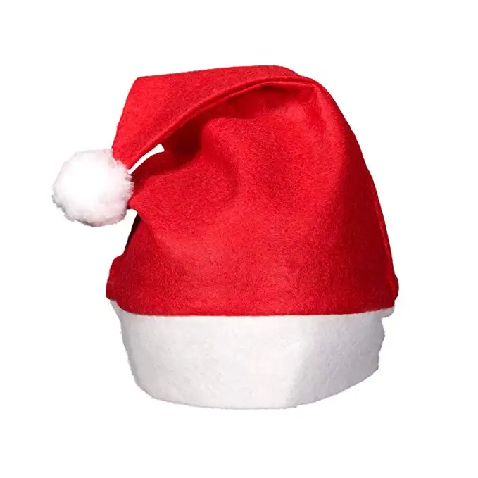 multi colored santa hats