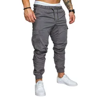 

Autumn Men Pants Hip Hop Pants 2019 New Male Trousers Mens Solid Multi-pocket Pants Sweatpants M-4XL