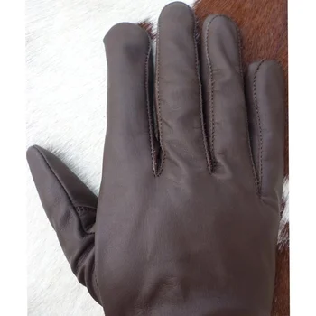 long cuff leather gloves