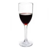 240ml 8oz BPA free Plastic Acrylic Tritan Red thick stem wine glass