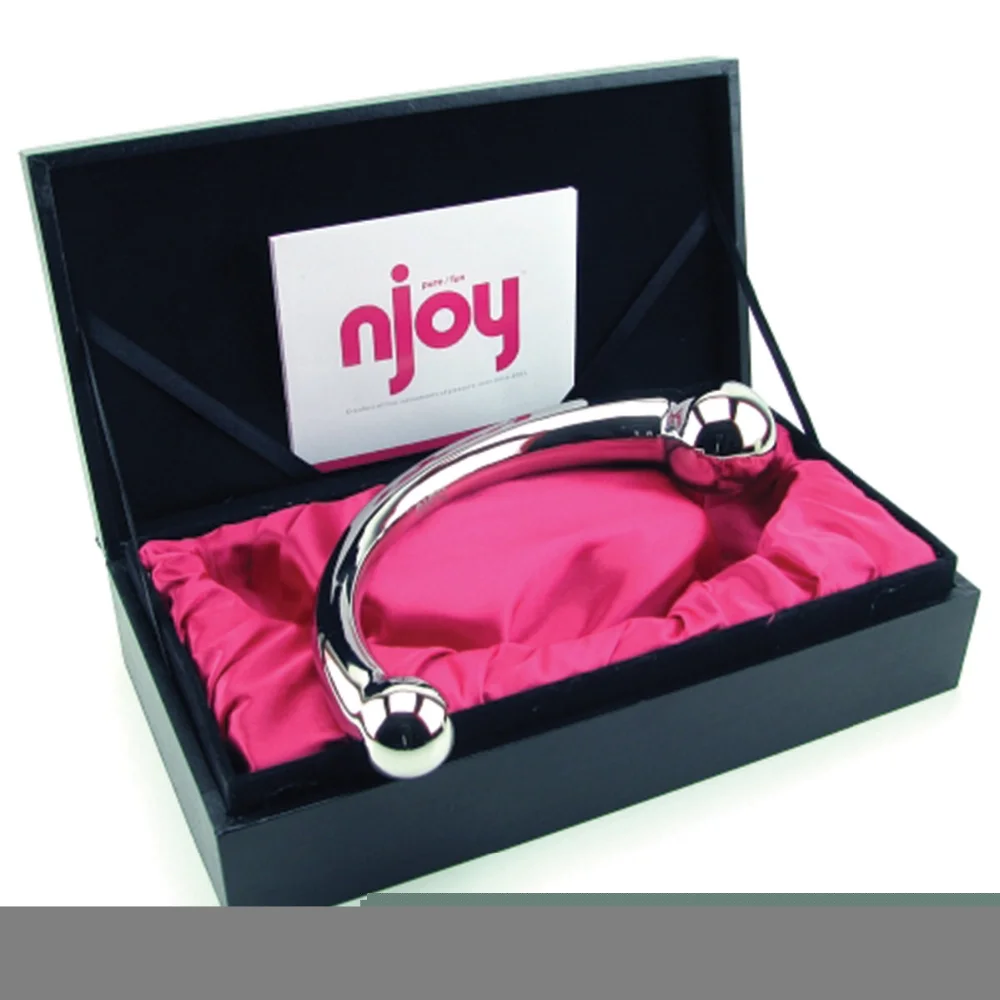 
njoy - Pure Wand Hand Polished Medical Grade Stainless Steel Massage Wand 