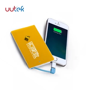 2018 new products gift sets corporate phone accessory of micro power bank  4000mAh UUTEK PB001