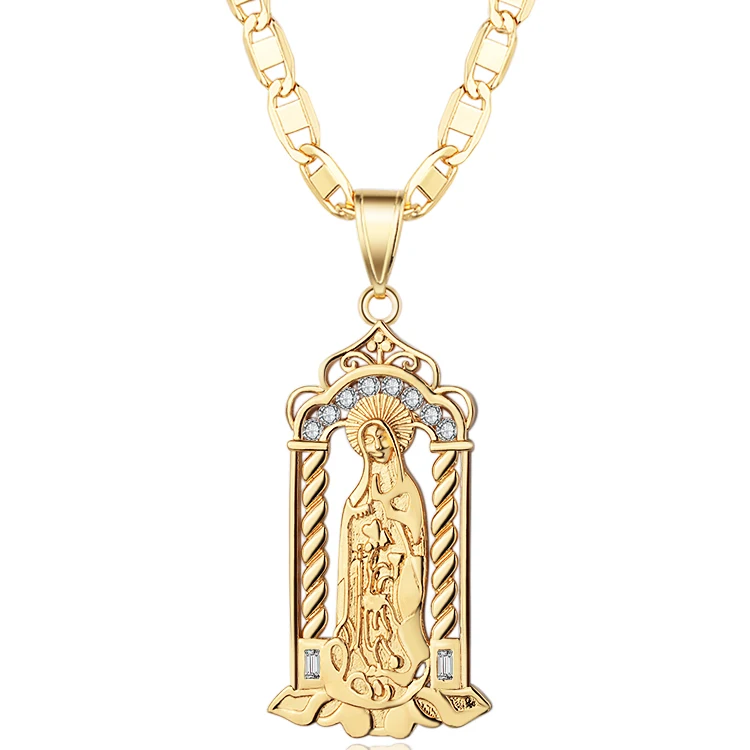 

Fashion Gold Pendant HipHop Jewelry 18K Gold Plated Religious Jesus Pendant