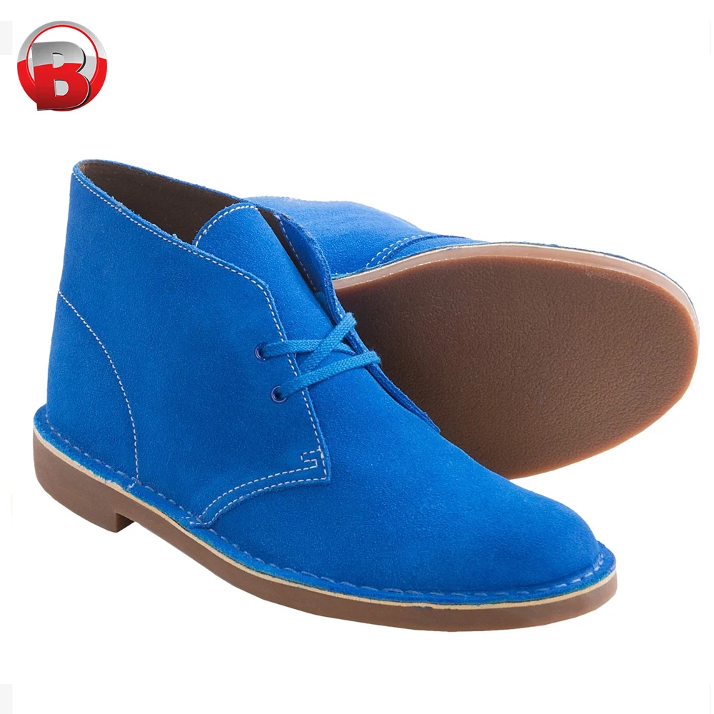 blue suede boots mens