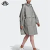oversize fit 100% nylon high neckline athletic long coat women parka for ladies