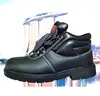 OW176 Economical High-Cut Split Leather Safety Shoe Steel toe cap, steel midsole Outsole PU