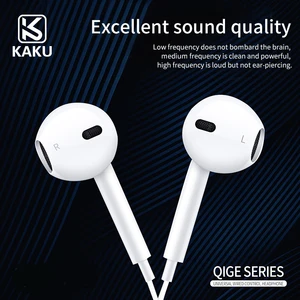 KAKU Wired Earphones Volume Control Mobile Phones