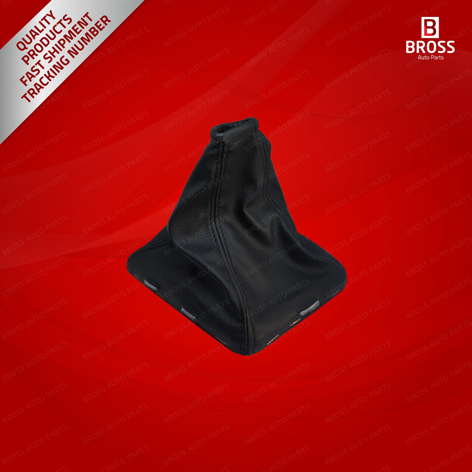 Gear Shift Stick-Boot Cover Universal PVC Vinyl Black /Red Stitches 17 GG#99676 - Foto 10