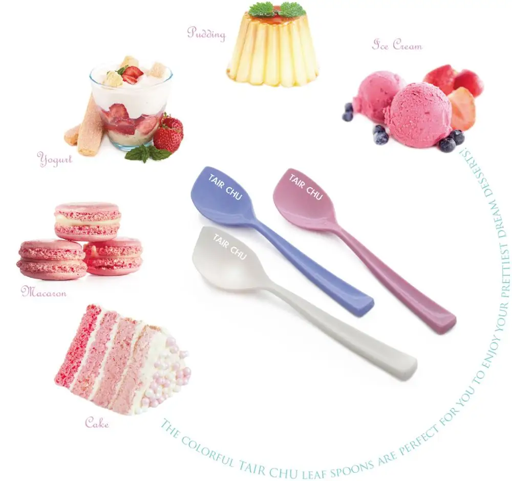 Factory Direct Spoon Disposable Plastic Spoon Ice Cream Bear Shape Cute