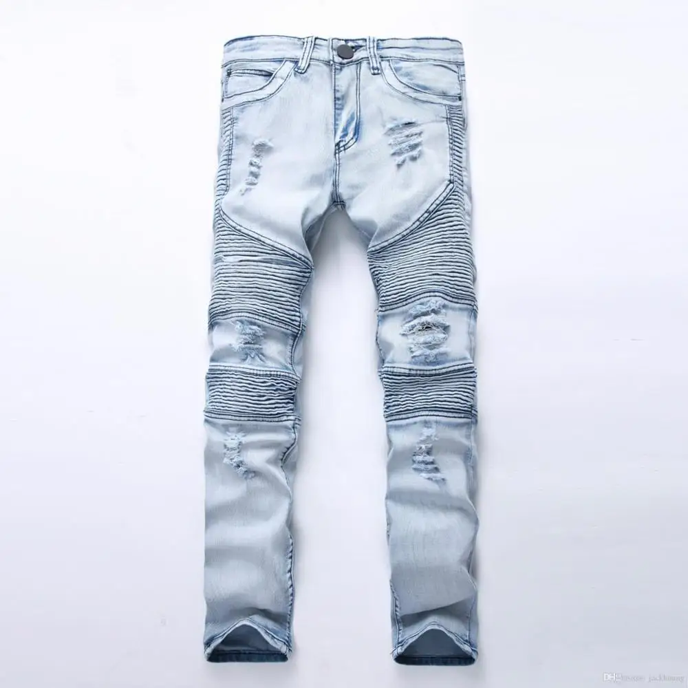 biker denim joggers