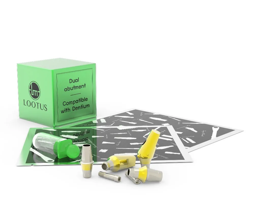 Dental Implant D5.5 Dual Abutment / Dual Abutment / Compatible with Dentium 2.5HEX, View dental