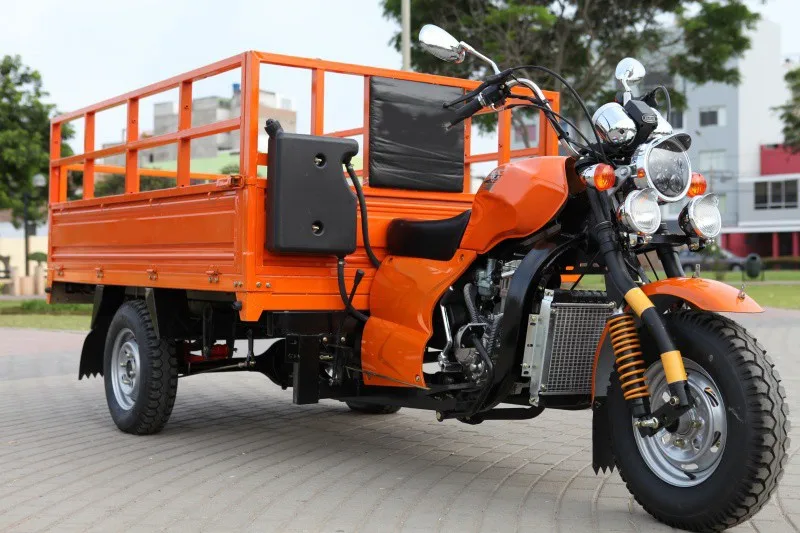 Motorized Gas Powered Three Wheel Motorcycle/cargo Tricycle/van Cargo