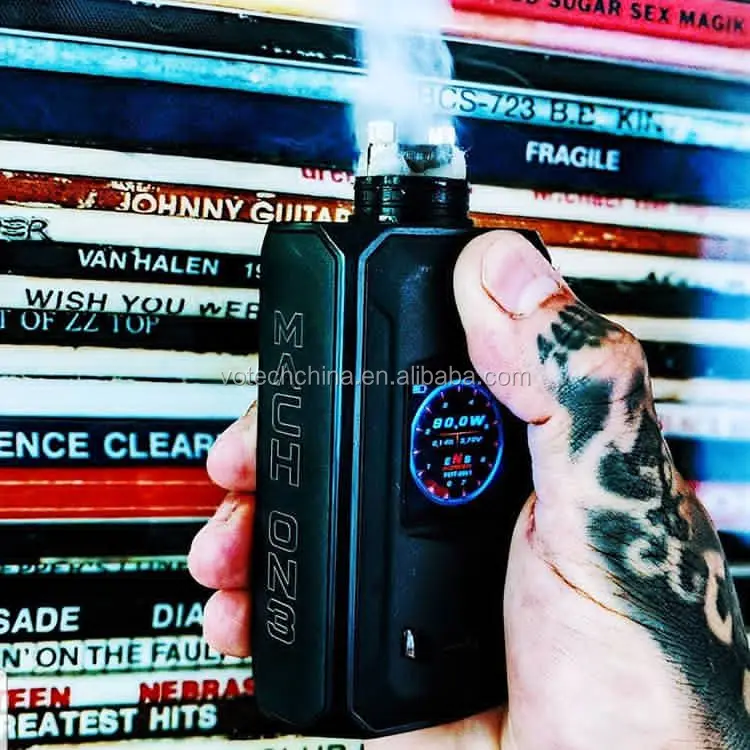 

USV Bottom feed MACH ON3 Squonk Mod dual battery rectangle shape E cigarette Electronic e-cig 240W 2pcs 18650 battery, N/a