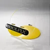 Round Plexiglass Digital Camera Holder Yellow & Clear Acrylic Camera Display Stand