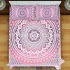 Mandala tapestry wall hangings Indian throw bedding 100% cotton bed sheet bedding set