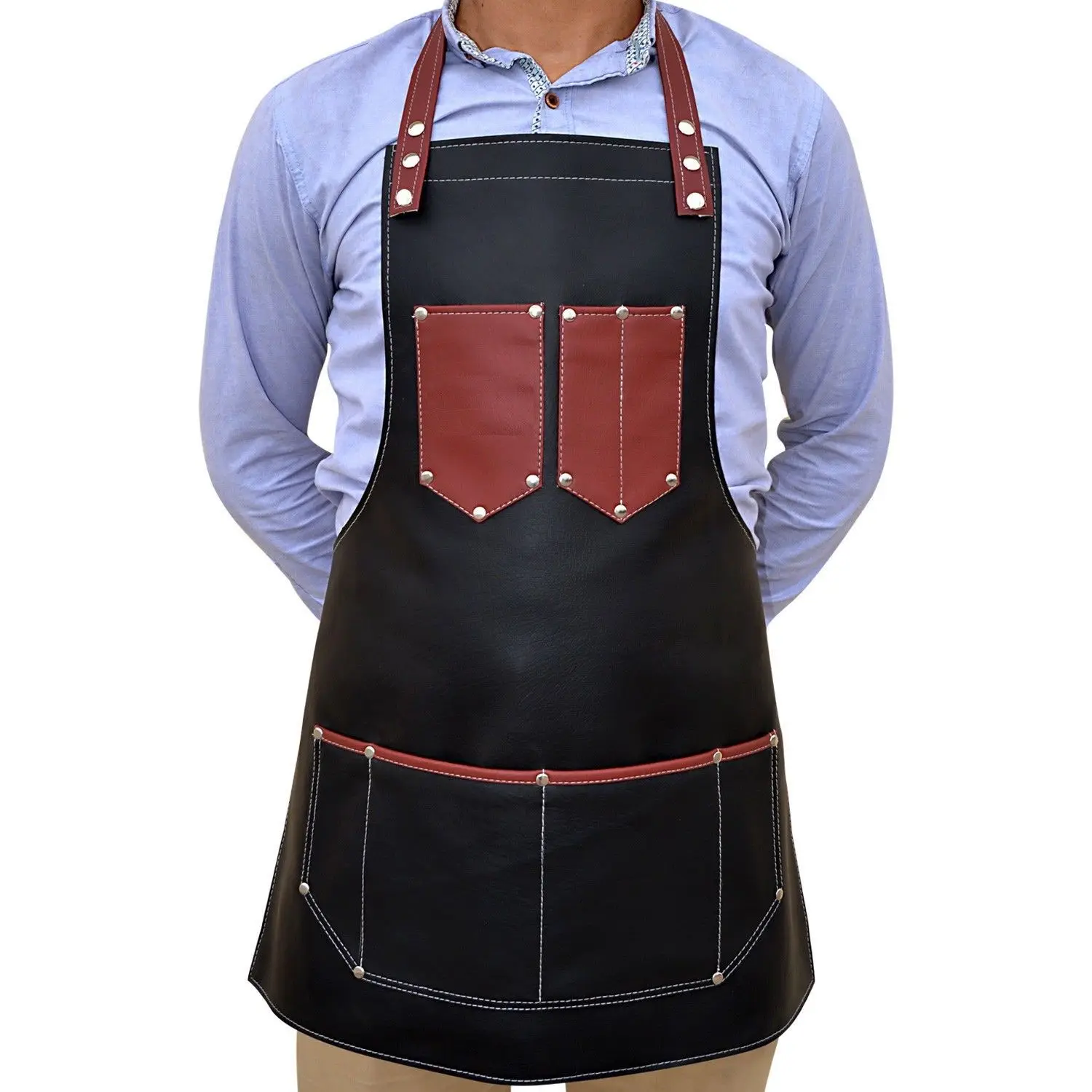 Professional Leather Hairdressing Barber Apron Cape Barber