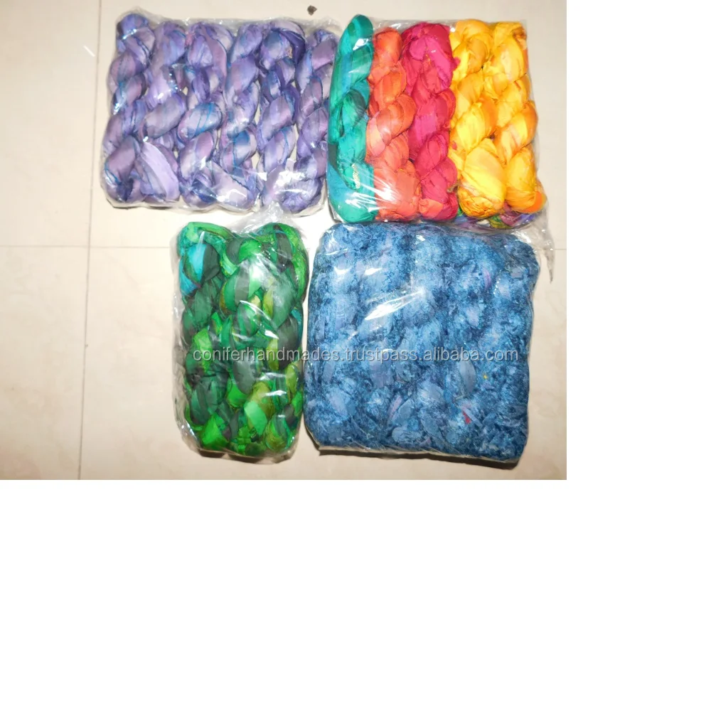 
solid coloured sari silk ribbon in a wide variety of assorted colours suitable for yarn stores and jewellery makers  (50038702923)