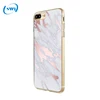 New 2018 soft TPU IMD rose gold silk screen marble mobile phone case for iphone 8 case