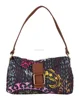 Indian Floral Hand Kantha Work Cotton With Leather Travel Party Messenger Bag For Girl