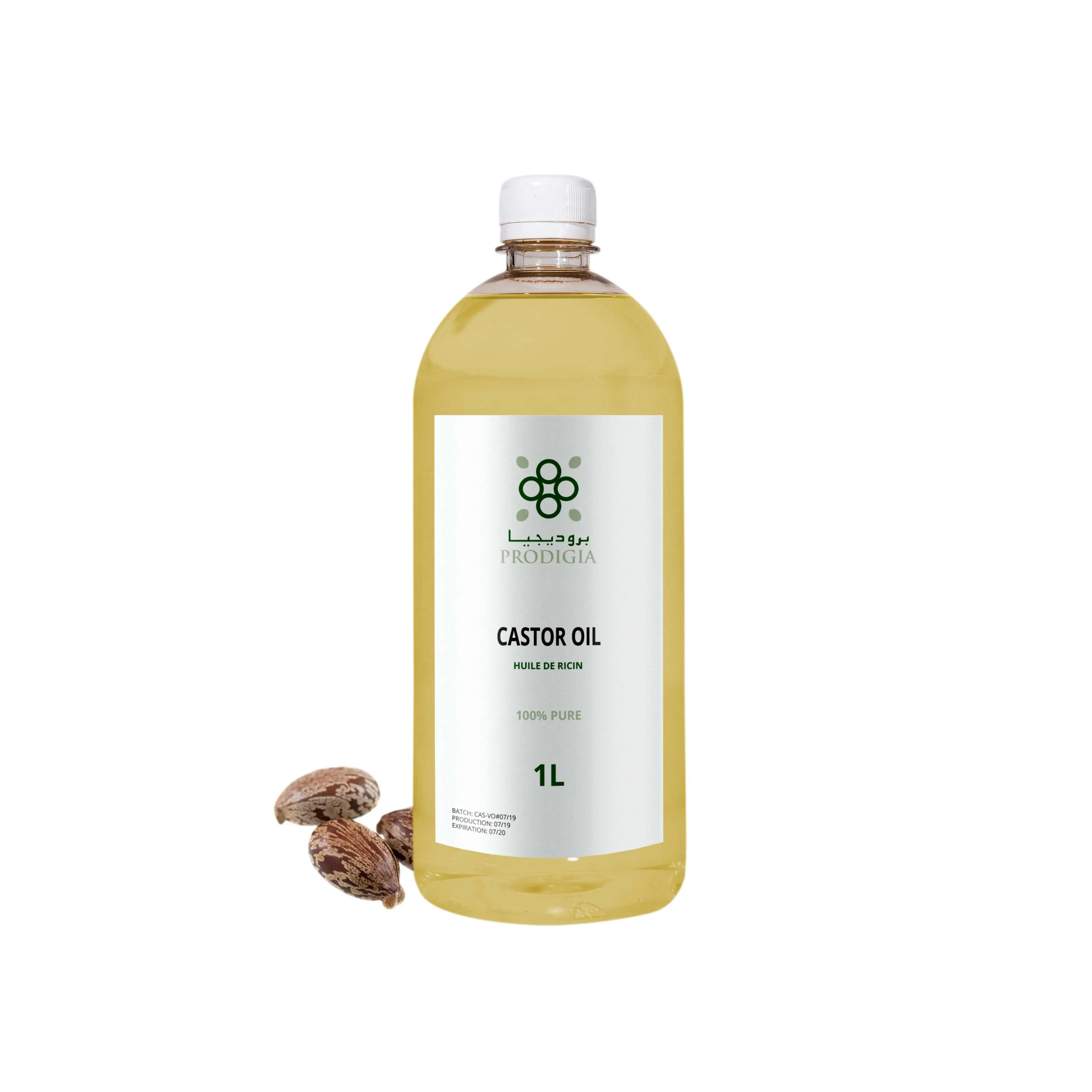 
Wholesale 100% Natural Castor Oil Cold Pressed Best Price 1L Bottle From Morocco 
