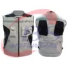 Custom high-tech motorbike gray hi-viz safety protective vest