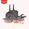 Die-Cast Aluminum Korea Ceramic Coating Cookware Set