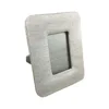 Home Decor Silver Silk Photo Frame