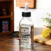 Letter Creative Hand held Glass cups portable drink water bottle