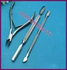 Nail Cuticle Pusher Spoon Nail Scissor Stainless Steel Dead Skin Remover Cutter Nipper Cut Set nail