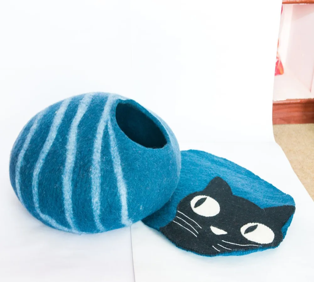 Felt Wool Cat Cave 100 Handmade Nepal Buy Cat Cave,Cat Cave Nepal